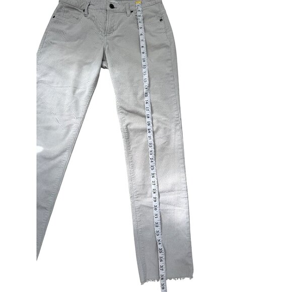 Carve Design Womens Corduroy Pants Light Grey Frayed Hem Size 4 - Picture 6 of 7